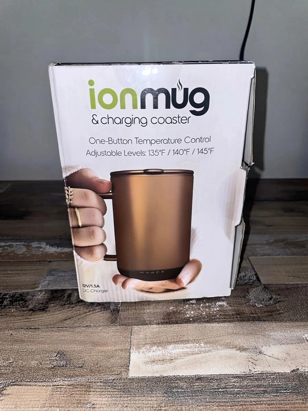 ianmug & charging coaster & Temperature Control Mug in Brown Like New